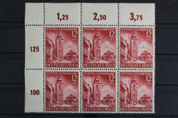 Deutsches Reich, MiNr. 808, 6er Block, Ecke Li. Oben, Postfrisch - Nuevos