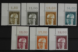 Berlin, MiNr. 427-433, Ecke Li. Oben, Postfrisch - Unused Stamps