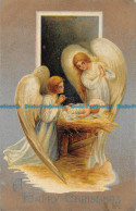 R163681 Greetings. A Happy Christmas. Baby And Angels. B. B. London - Other & Unclassified