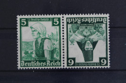 Deutsches Reich, MiNr. K 25, Falz - Zusammendrucke