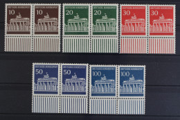 Deutschland, MiNr. 506-510 V, Waag. Paare, Unterrand, Postfrisch - Unused Stamps