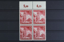 Deutsches Reich, MiNr. 808, 4er Block, Oberrand, Postfrisch - Ungebraucht