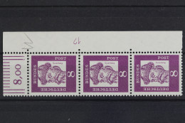 Deutschland, MiNr. 349 X, 3er Streifen, Ecke Re. Oben, DZ 12, Postfrisch - Unused Stamps