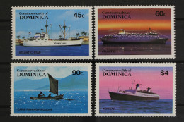 Dominica, Schiffe, MiNr. 856-859, Postfrisch - Dominique (1978-...)