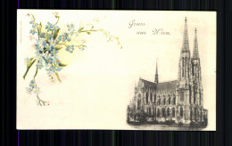 Wien, Votivkirche, Blumen - Autres & Non Classés
