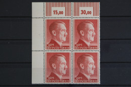 Deutsches Reich, MiNr. 801 B, 4er Block, Ecke Li. Oben, Postfrisch - Ungebraucht