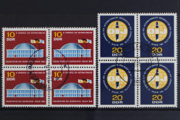 DDR, MiNr. 1212-1213, Viererblöcke, Gestempelt - Used Stamps