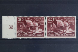 Danzig, MiNr. 288, Waag. Paar, Li. Rand, Postfrisch - Mint