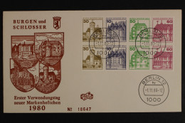 Berlin, MiNr. H-Blatt 20, Tagesstempel Berlin, Brief - Zusammendrucke