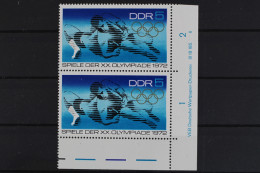 DDR, MiNr. 1753, Paar, Ecke Re. Unten, DV II, Postfrisch - Unused Stamps