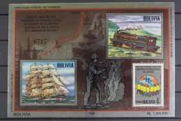 Bolivien, Schiffe, MiNr. Block 157, Postfrisch - Bolivia