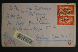 Portugal, Luftpostbrief Nach Berlin, Zensurvermerke, 1941 - Other & Unclassified