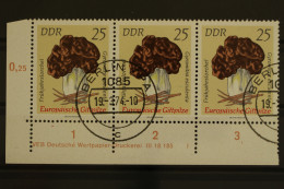 DDR, MiNr. 1937, Dreierstreifen, Ecke Li. Unten, DV I, Gestempelt - Usati