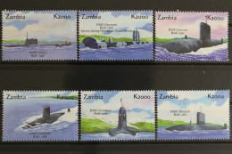 Sambia, Schiffe, MiNr. 1321-1326, Postfrisch - Autres - Afrique