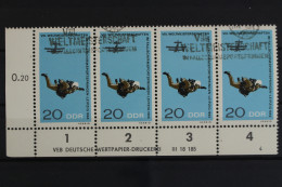 DDR, MiNr. 1195, Viererstreifen, Ecke Links Unten, DV 4, Gestempelt - Gebraucht