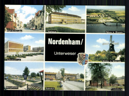 Nordenham/Unterweser, 8 Ansichten Und Wappen - Autres & Non Classés