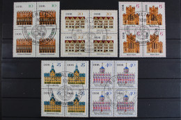DDR, MiNr. 1246-1250, Viererblöcke, Gestempelt - Used Stamps