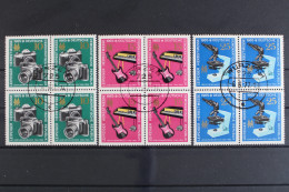 DDR, MiNr. 1130-1132, Viererblöcke, Gestempelt - Used Stamps