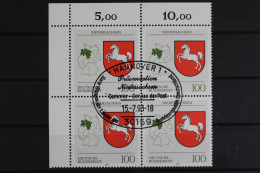 Deutschland (BRD), MiNr. 1662, 4er Block, Ecke Links Oben, ESST - Sonstige & Ohne Zuordnung