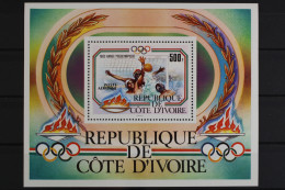 Elfenbeinküste, Olympiade, MiNr. Block 25, Postfrisch - Ivoorkust (1960-...)