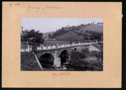 Fotografie Brück & Sohn Meissen, Ansicht Niederstriegis, Brücke Im Muldental  - Lugares