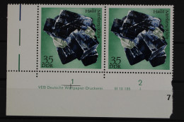 DDR, MiNr. 1741, Waag. Paar, Ecke Li. Unten, DV I, Postfrisch - Unused Stamps