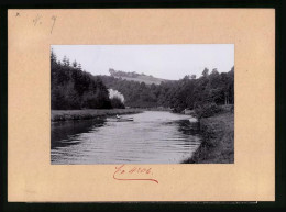 Fotografie Brück & Sohn Meissen, Ansicht Rosswein, Ruderboot Auf Der Mulde  - Lugares