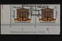 DDR, MiNr. 1666, Waag. Paar, Ecke Li. Unten, DV II, Gestempelt - Used Stamps