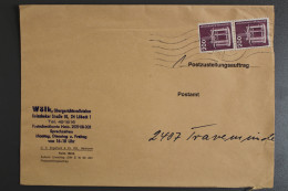 Deutschland, MiNr. 858 Senkr. Paar Auf Postzustellungsauftrag - Briefe U. Dokumente