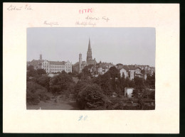Fotografie Brück & Sohn Meissen, Ansicht Löbau I. Sa., Blick Auf Die Stadt Mit Bürgershule, Wendische U. Nicolai Ki  - Lieux