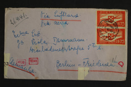 Portugal, Luftpostbrief Nach Berlin, Zensurvermerke, 1941 - Other & Unclassified