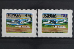 Tonga, Flugzeuge, MiNr. 818-819, Selbstklebend, Postfrisch - Tonga (1970-...)