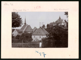 Fotografie Brück & Sohn Meissen, Ansicht Löbau I. Sa., Neues Krankenhaus Mit Der Heilig Geist Kirche  - Lieux