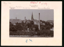 Fotografie Brück & Sohn Meissen, Ansicht Löbau I. Sa., Blick Auf Die Bürgerschule, Restaurant Nicolai U.Wendische K  - Lieux