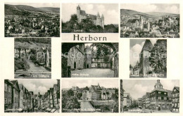 73762591 Herborn Hessen Dollenbergblick Schloss Panorama Am Dillturm Hohe Schule - Herborn