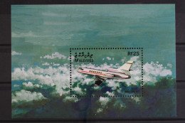 Malediven, Flugzeuge, MiNr. Block 411, Postfrisch - Maldives (1965-...)