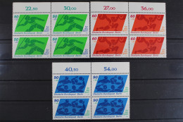 Berlin, MiNr. 621-623, 4er Block, Oberrand, Postfrisch - Unused Stamps
