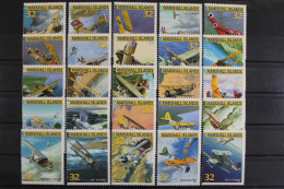 Marshall-Inseln, Flugzeuge, MiNr. 751-775, Postfrisch - Marshall
