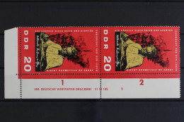 DDR, MiNr. 1085, Paar, Ecke Re. Unten, DV 1, Postfrisch - Unused Stamps