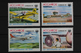 Mocambique, Flugzeuge, MiNr. 1317-1320, Postfrisch - Mosambik