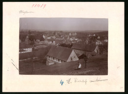 Fotografie Brück & Sohn Meissen, Ansicht Mohorn I. Sa., Blick Auf Niederdorf Mit Wohnhäusern  - Orte