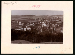 Fotografie Brück & Sohn Meissen, Ansicht Klingenberg I. Sa., Ortsansicht Mit Wohnhäusern Und Kirche  - Lieux