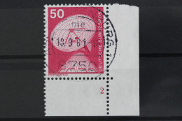 Deutschland (BRD), MiNr. 851, Ecke Rechts Unten, FN 2, Gestempelt - Oblitérés