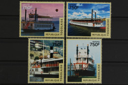 Togo, Schiffe, MiNr. 6176-6179, Postfrisch - Togo (1960-...)