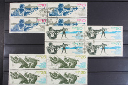 DDR, MiNr. 1251-1253, Viererblöcke, Gestempelt - Used Stamps