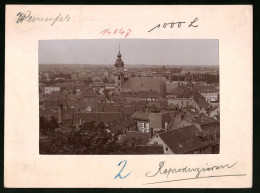 Fotografie Brück & Sohn Meissen, Ansicht Weissenfels A. Saale, Blick über Die Dächer Der Stadt Auf Die Kirche, Fabr  - Orte