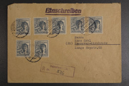 Gem.-Ausgaben, MiNr. 947, 7 X Auf Brief M. Not-R-Stempel Steinwiesen - Sonstige & Ohne Zuordnung