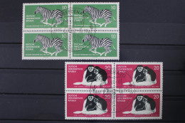 DDR, MiNr. 825-826, Viererblöcke, Gestempelt - Gebraucht