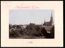 Fotografie Brück & Sohn Meissen, Ansicht Burgstädt I. Sa., Teilansicht Der Stadt Mit Kirche  - Plaatsen
