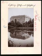 Fotografie Brück & Sohn Meissen, Ansicht Frohburg I. Sa., Blick über Den Teich Auf Das Schloss  - Orte